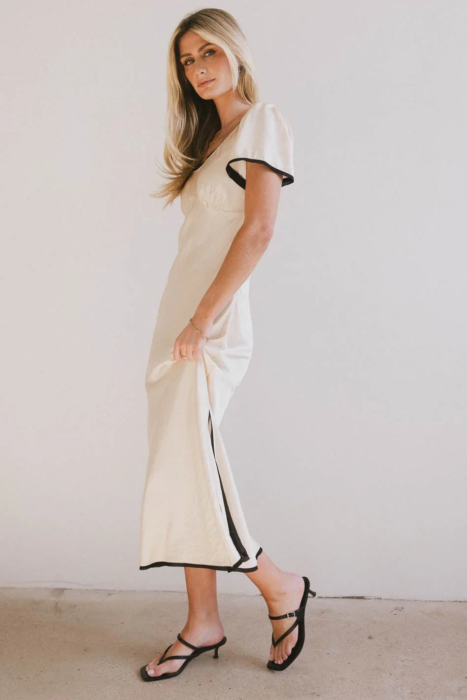 Austia Midi Dress in Ivory - FINAL SALE
