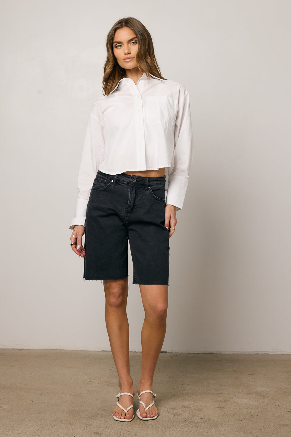 Lydia Bermuda Shorts in Black - FINAL SALE