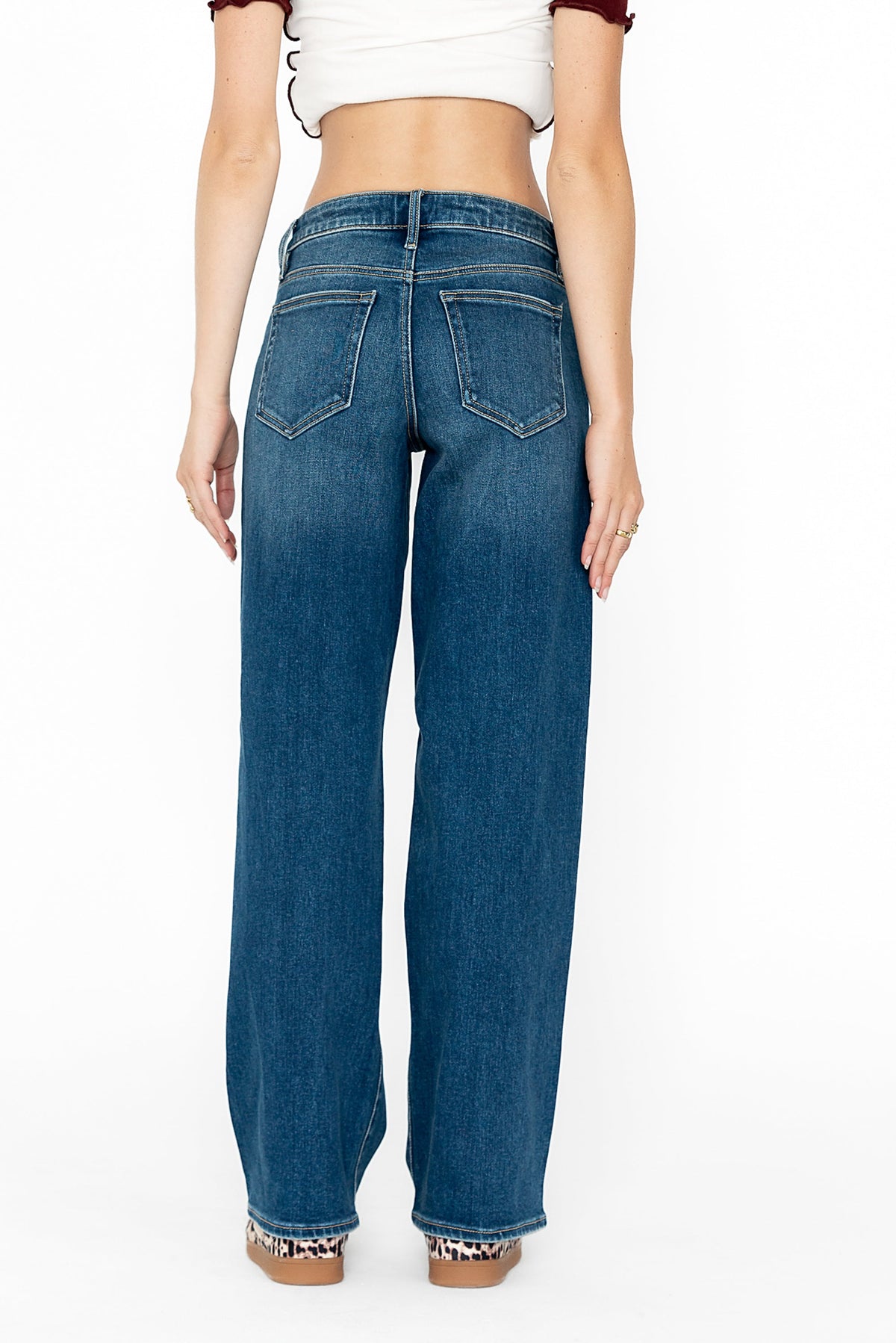 Sloane Wide Leg Jeans in Dark Wash - FINAL SALE