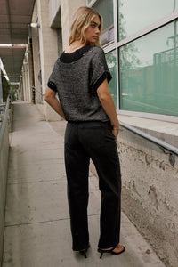 Della Lace Trim Baggy Jeans - FINAL SALE