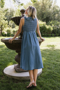 Fallon Denim Midi Dress - FINAL SALE