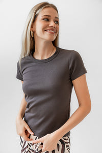 Mckenna T-Shirt in Charcoal