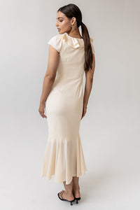 Reese Ruffle Maxi Dress in Ivory - FINAL SALE