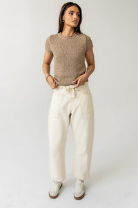 Zoey Knit Sweater in Taupe - FINAL SALE