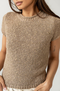 Zoey Knit Sweater in Taupe - FINAL SALE