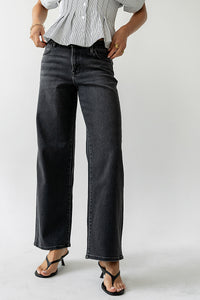 Sloane Wide Leg Jeans in Black - FINAL SALE