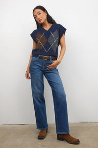 Sloane Wide Leg Jeans in Dark Wash - FINAL SALE