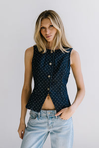 Caroline Denim Vest - FINAL SALE