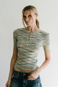 Mannie Heathered Sweater in Multi - FINAL SALE