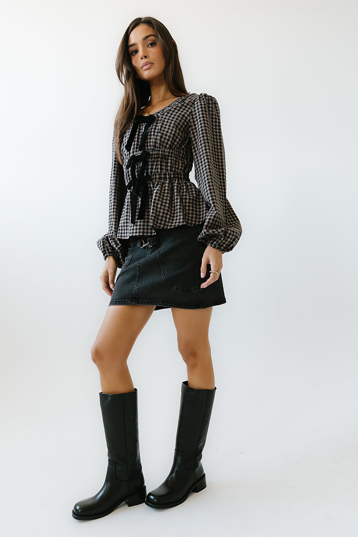 Laurel Denim Mini Skirt - FINAL SALE