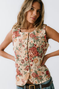 Joanna Floral Vest - FINAL SALE