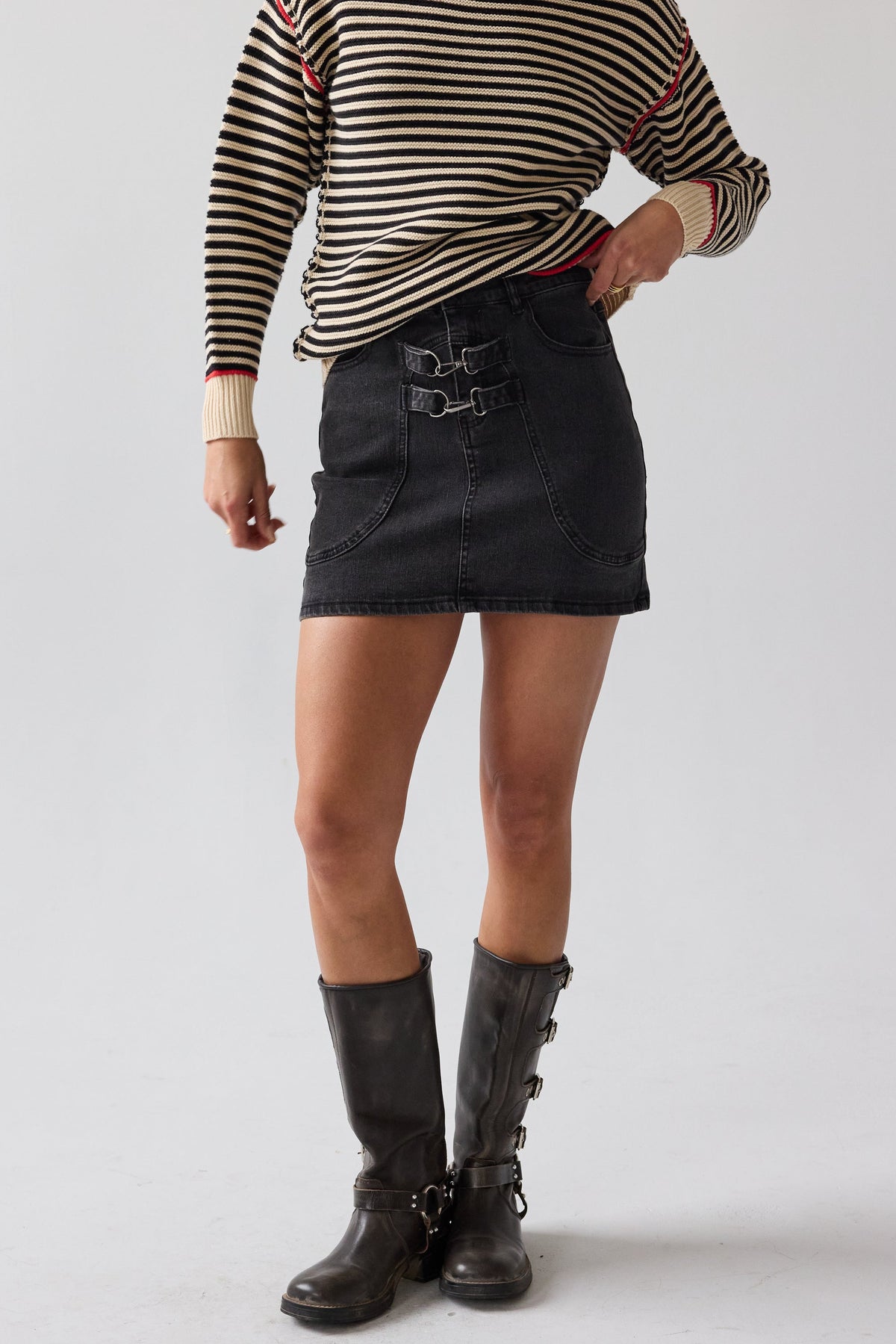 Laurel Denim Mini Skirt - FINAL SALE