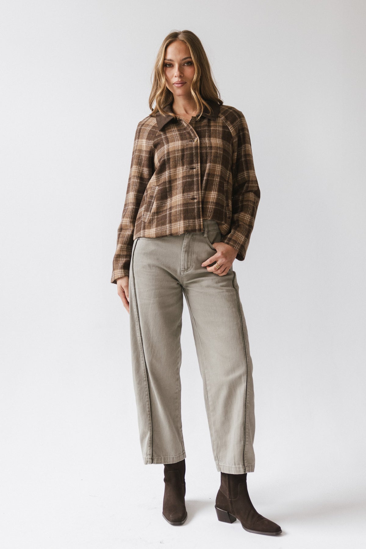 Tina Plaid Jacket