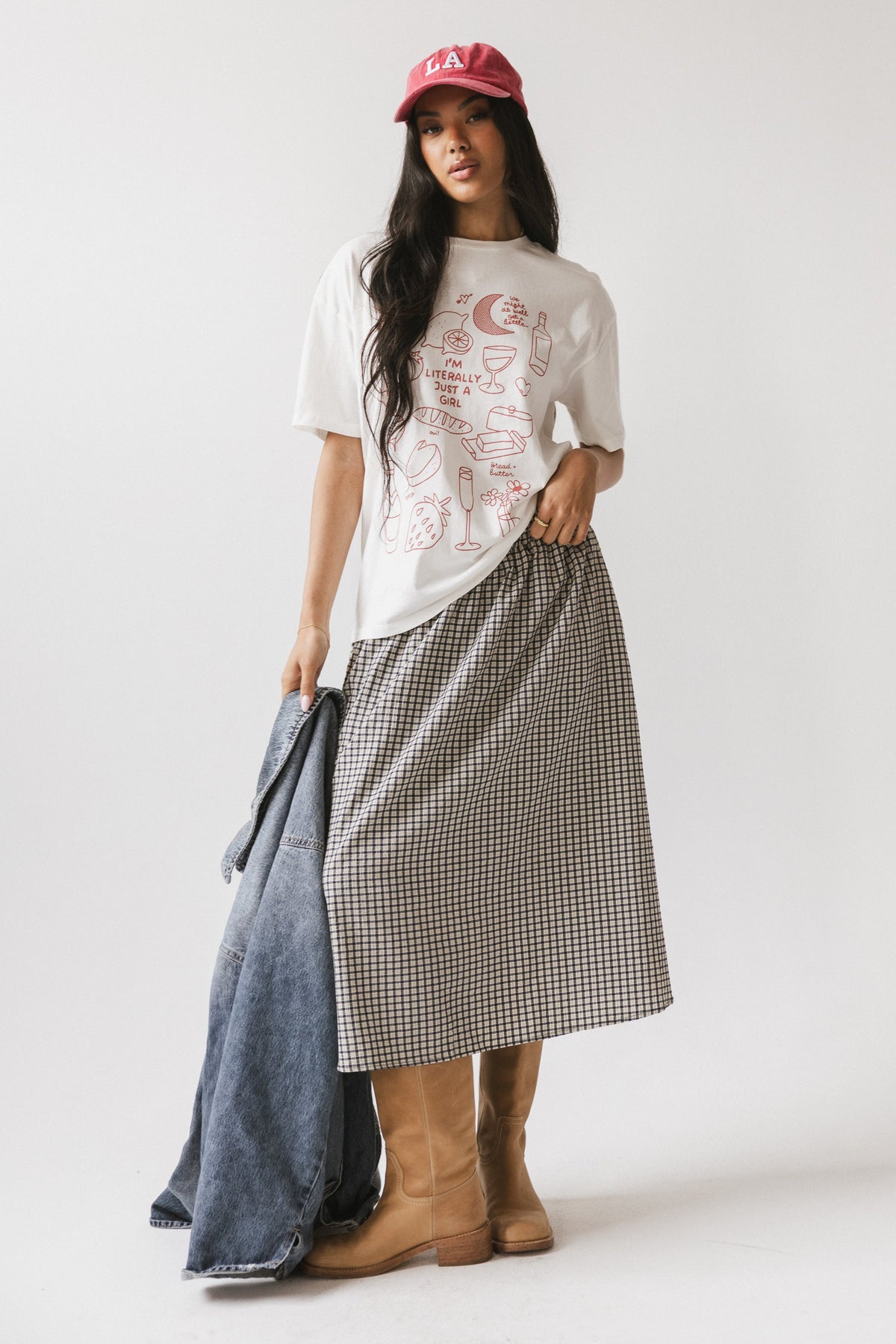 Braxton Plaid Midi Skirt - FINAL SALE