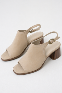 Faith Slingback Mule in Bone - FINAL SALE