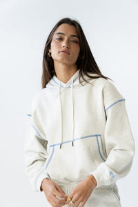 Mozie Contrast Sweatshirt in Grey - FINAL SALE