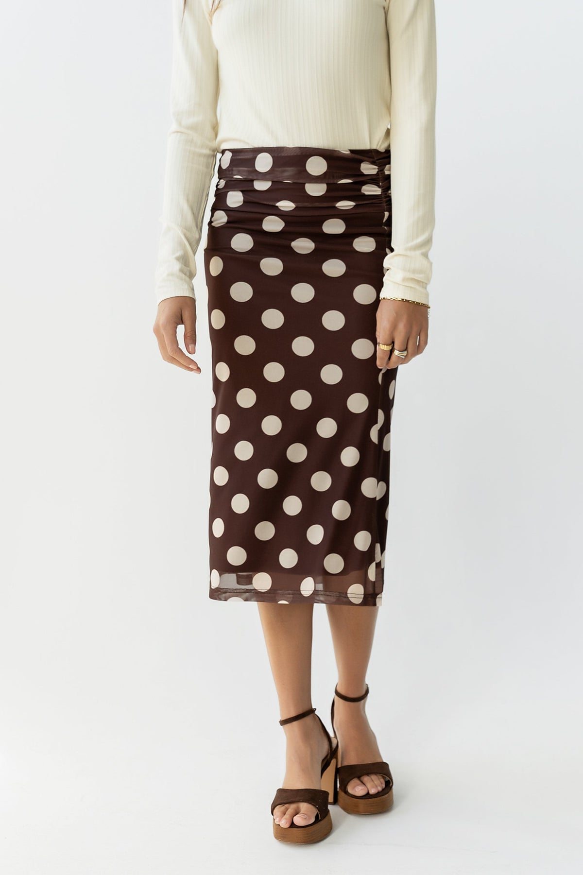 Elsie Polka Dot Maxi Skirt - FINAL SALE