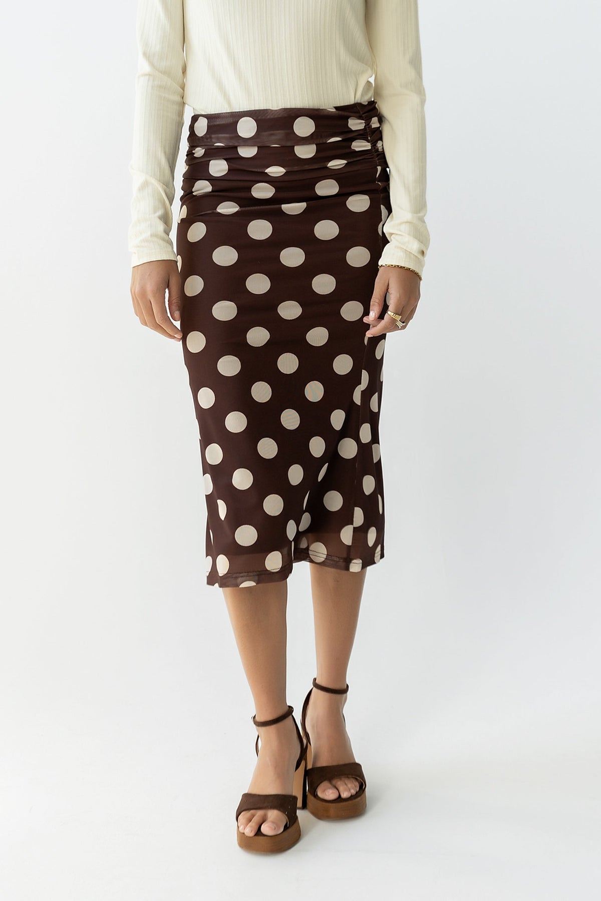 Elsie Polka Dot Maxi Skirt - FINAL SALE