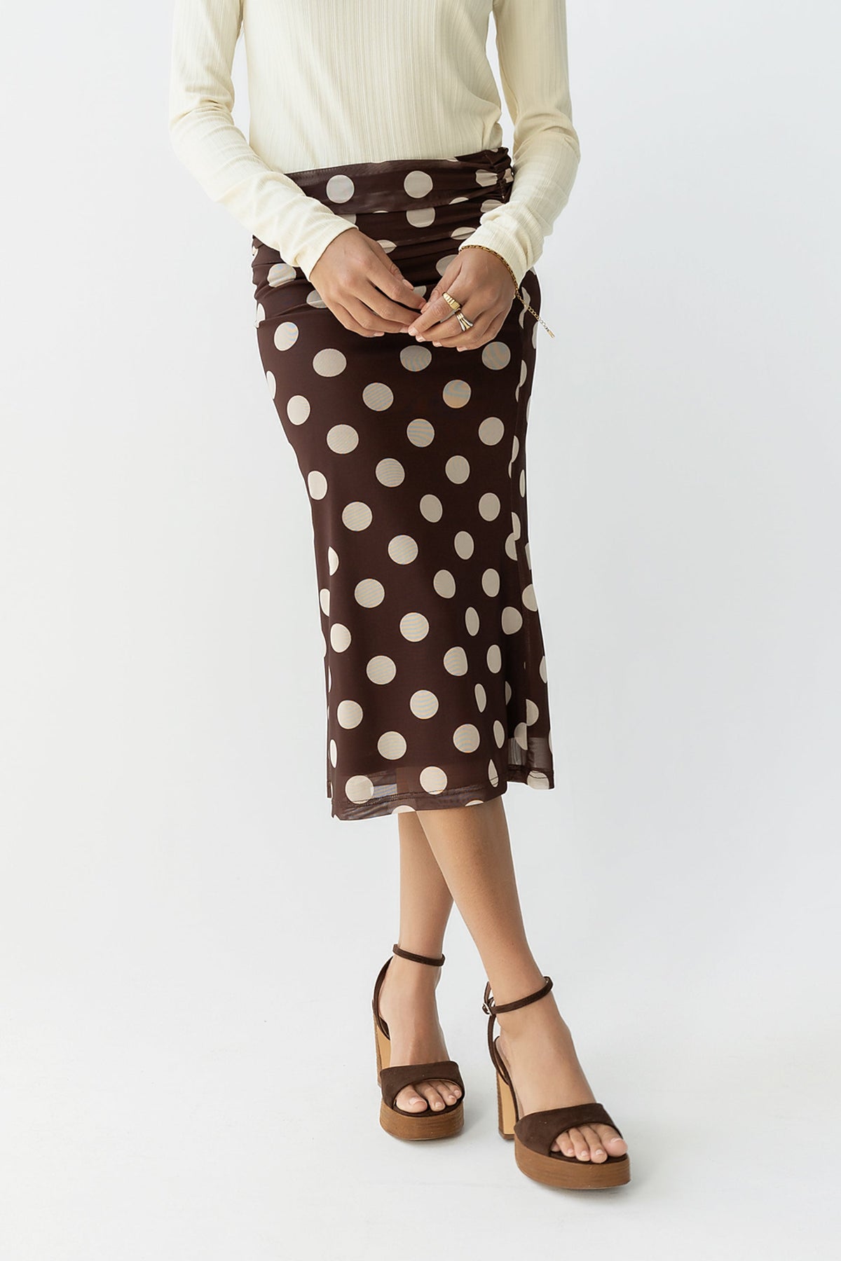 Elsie Polka Dot Maxi Skirt - FINAL SALE
