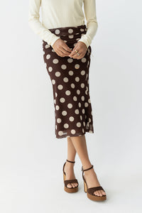 Elsie Polka Dot Maxi Skirt - FINAL SALE