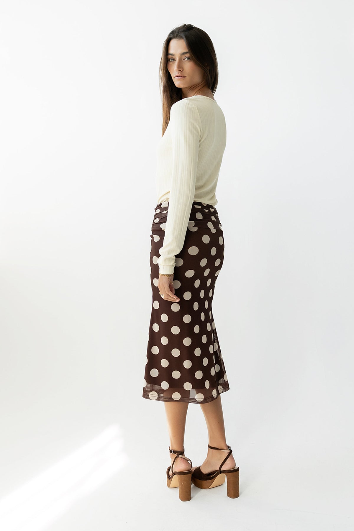 Elsie Polka Dot Maxi Skirt - FINAL SALE