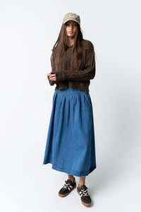 Lola Denim Midi Skirt - FINAL SALE