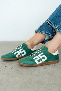 Kelly Retro Sneakers in Green - FINAL SALE