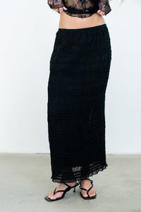 Marcus Chiffon Maxi Skirt in Black - FINAL SALE