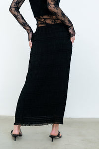 Marcus Chiffon Maxi Skirt in Black - FINAL SALE