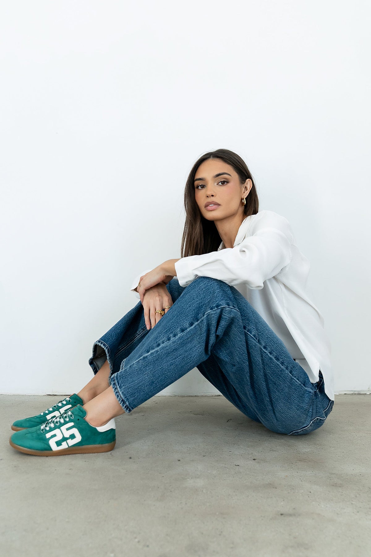 Kelly Retro Sneakers in Green - FINAL SALE