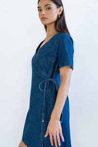 Rue Denim Wrap Dress - FINAL SALE