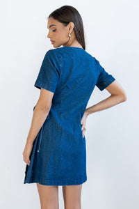 Rue Denim Wrap Dress - FINAL SALE