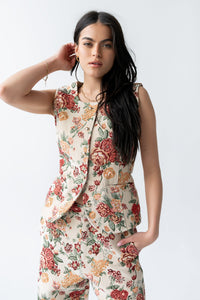 Joanna Floral Vest - FINAL SALE