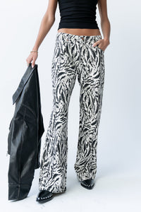 Moss Abstract Wide Leg Jeans - FINAL SALE