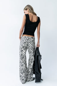 Moss Abstract Wide Leg Jeans - FINAL SALE