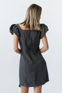 Joana Mini Dress in Charcoal - FINAL SALE