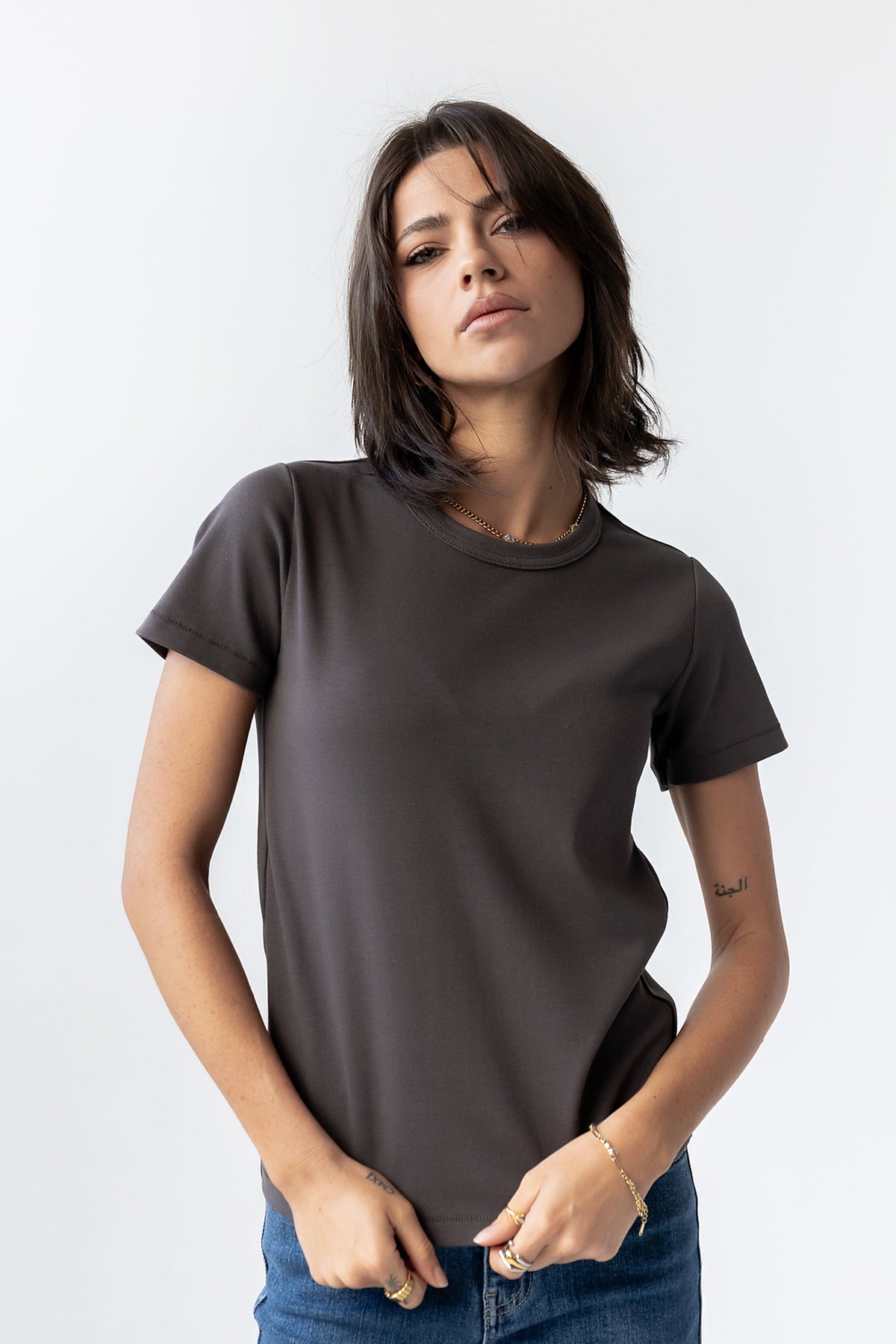 Mckenna T-Shirt in Charcoal