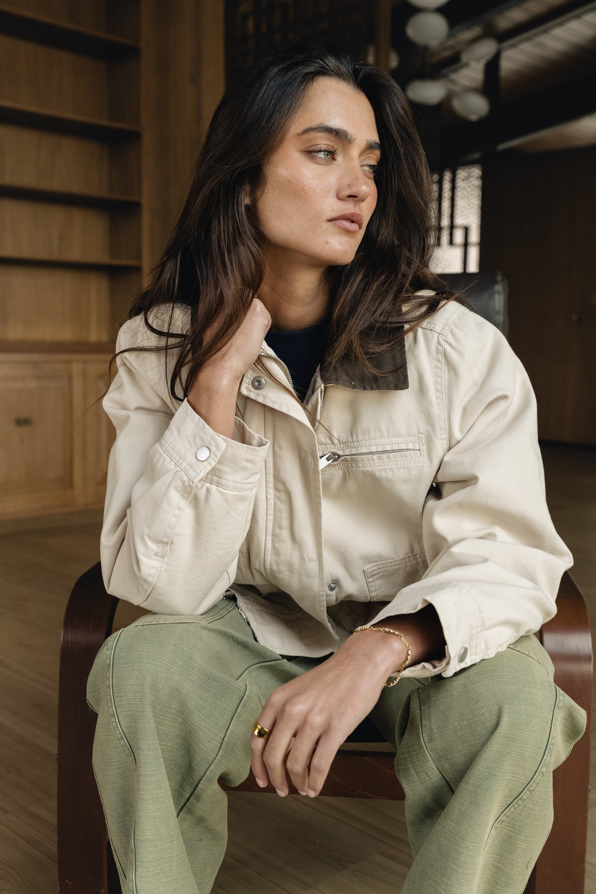 Ember Barn Jacket in Ecru - FINAL SALE