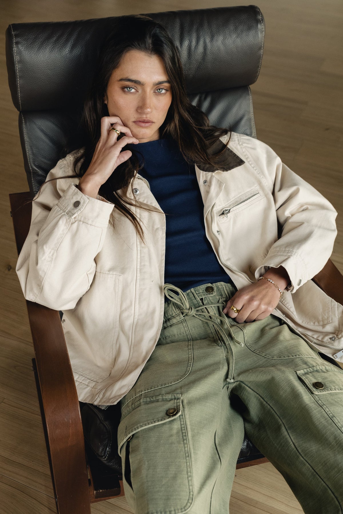 Ember Barn Jacket in Ecru - FINAL SALE
