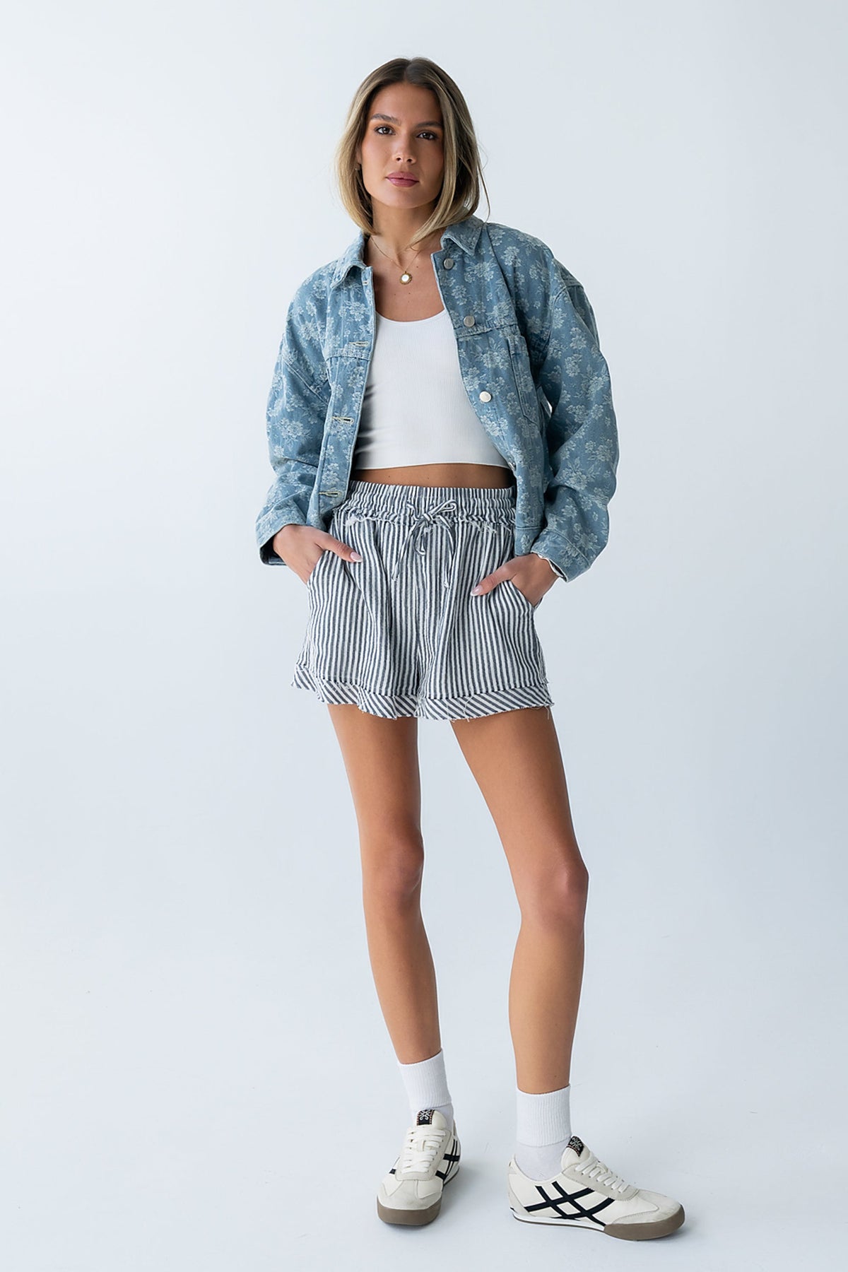 Lainey Floral Denim Jacket - FINAL SALE
