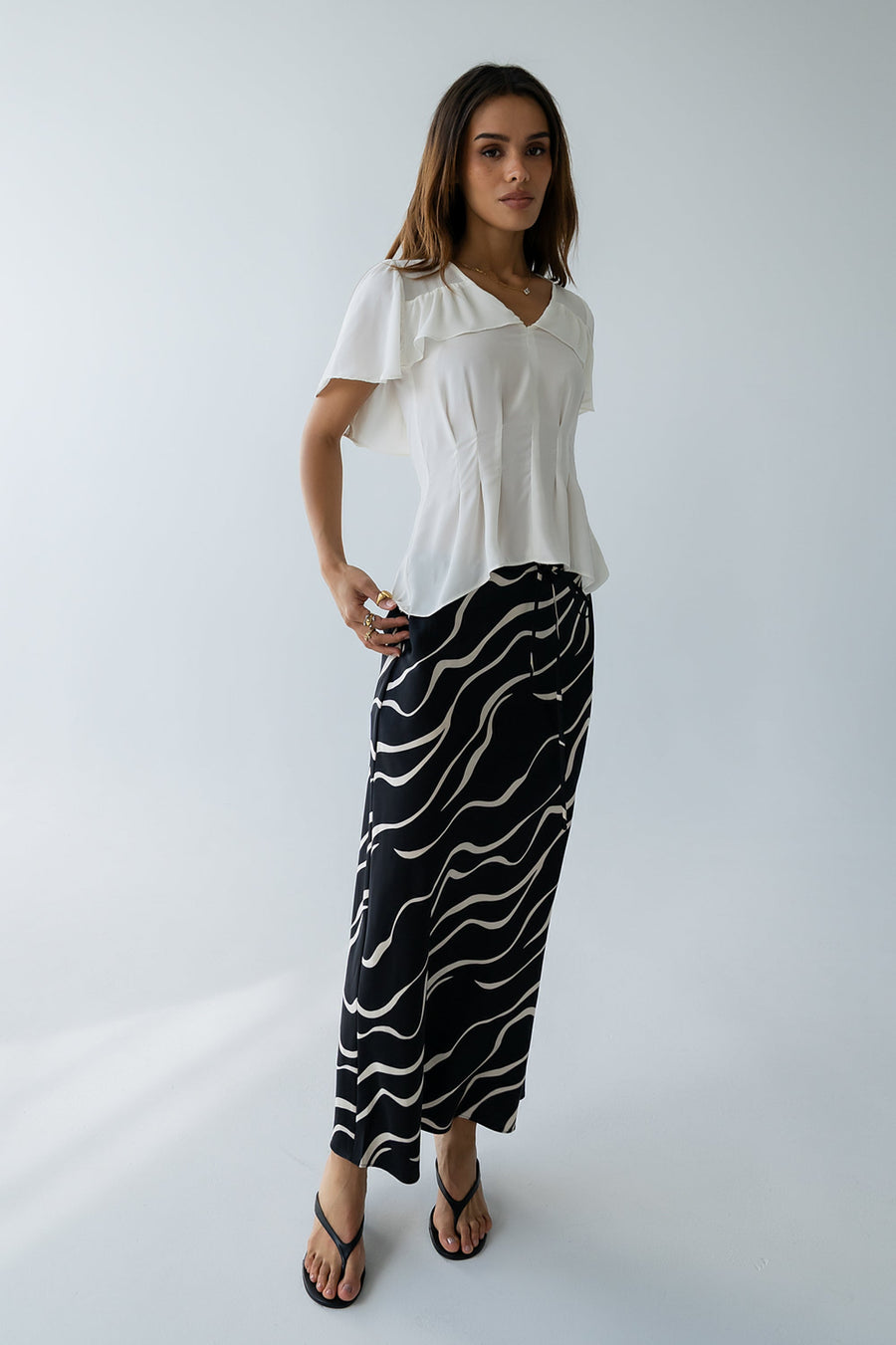 Ariel Abstract Maxi Skirt - FINAL SALE