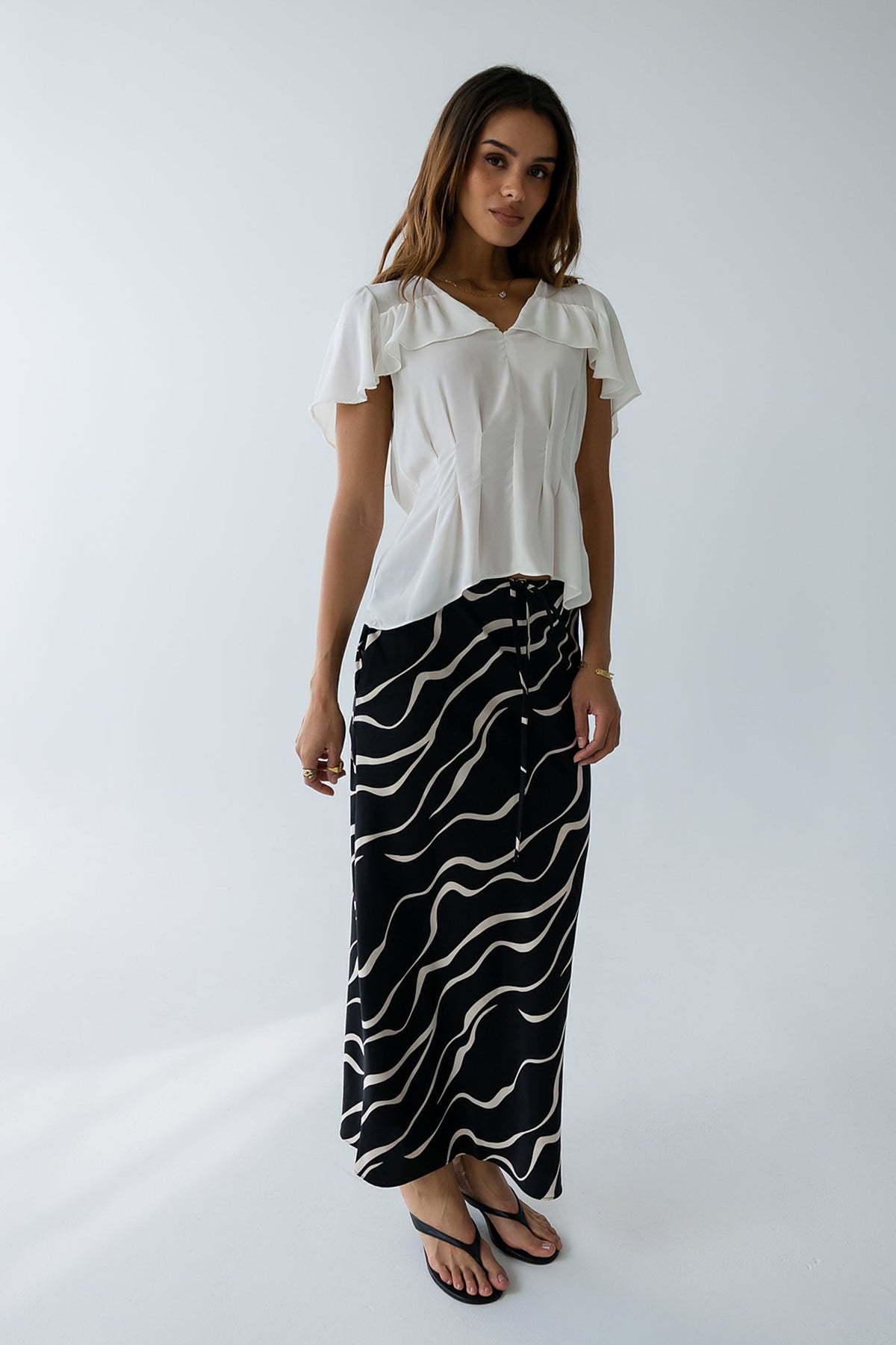 Ariel Abstract Maxi Skirt - FINAL SALE
