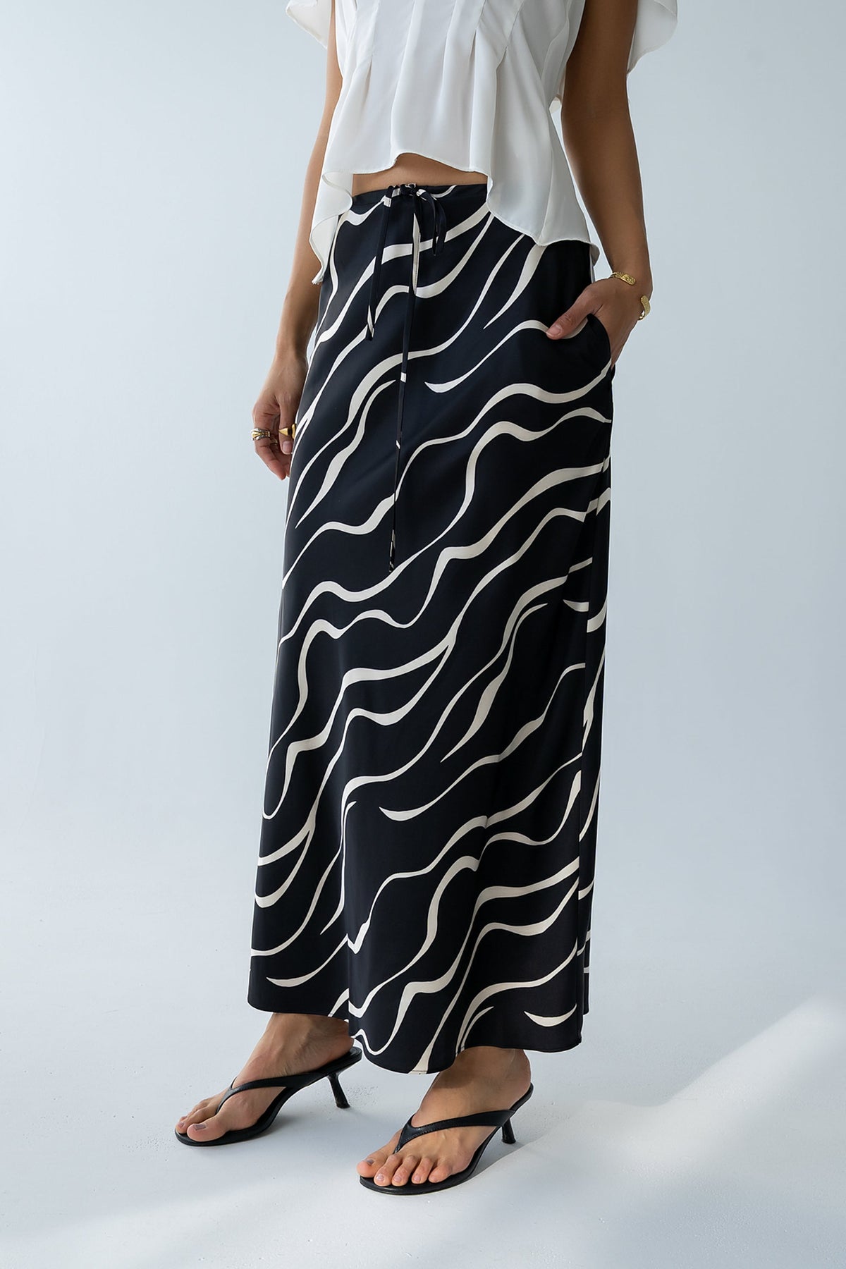 Ariel Abstract Maxi Skirt - FINAL SALE