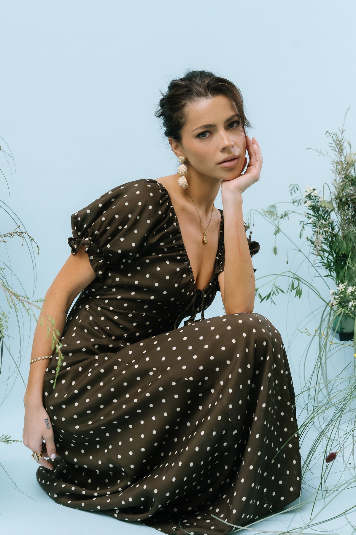 Julianna Polka Dot Maxi Dress - FINAL SALE
