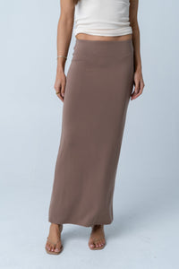 Ariany Maxi Skirt in Brown - FINAL SALE