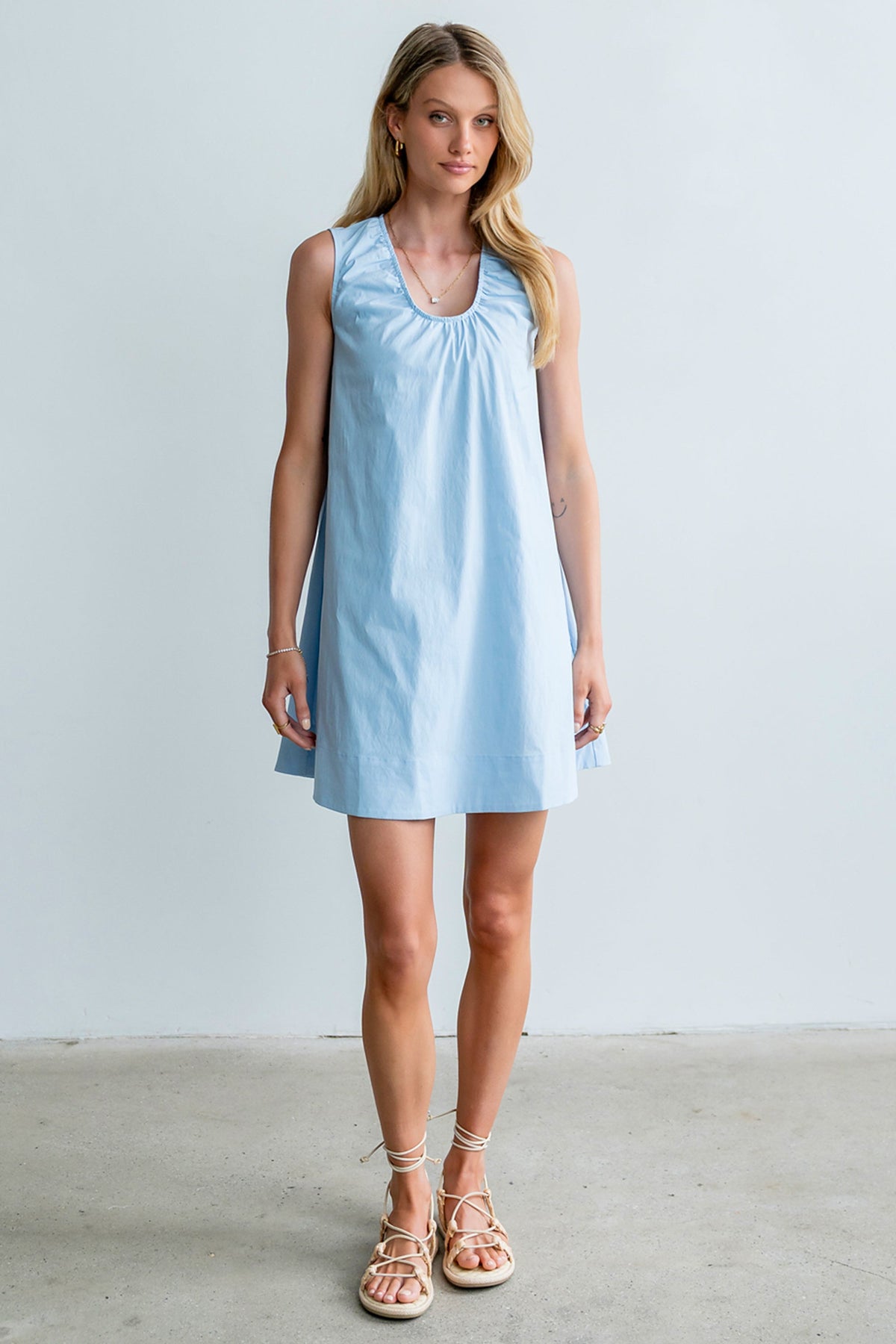 Luka Mini Dress in Blue - FINAL SALE