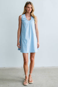 Luka Mini Dress in Blue - FINAL SALE