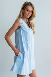 Luka Mini Dress in Blue - FINAL SALE