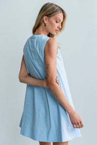 Luka Mini Dress in Blue - FINAL SALE