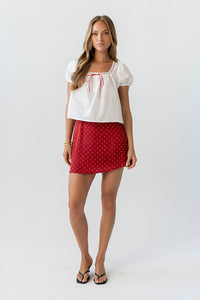 Joanna Polka Dot Mini Skirt - FINAL SALE